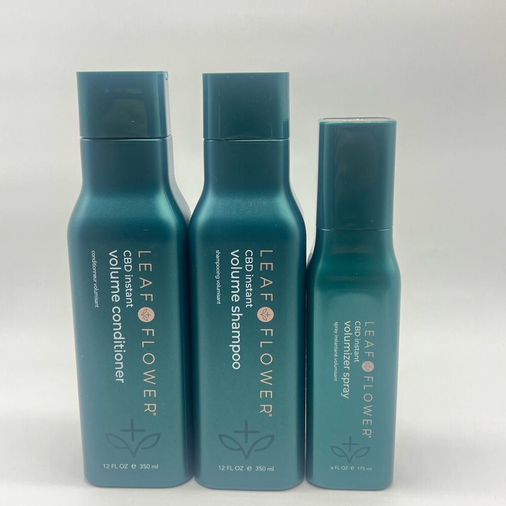 Leaf & Flower Instant Volume Shampoo, Conditioner & Spray Set